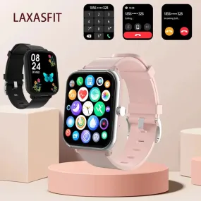 LAXASFIT 2024 New Voice Call Smart Watch 1.81-inch HD Full Touch Screen 100  Sports Mode IP68 Waterproof Smart Watch Men Women