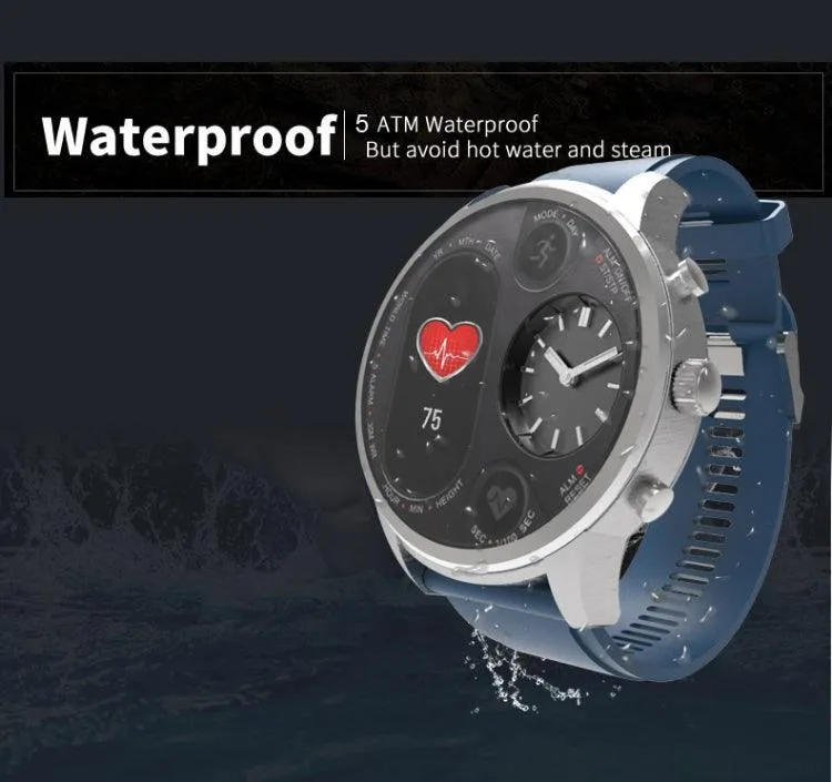 LEMFO IP68 Waterproof Smartwatch for Men - Dual Display Fitness Tracker & Activity Bracelet with 15-Day Battery Life