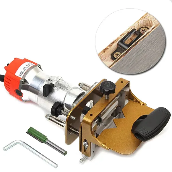 Levoite™ Router Mortising Jig (65mm Trimming Machine) Slotting Bracket Invisible Fasteners Punch Locator