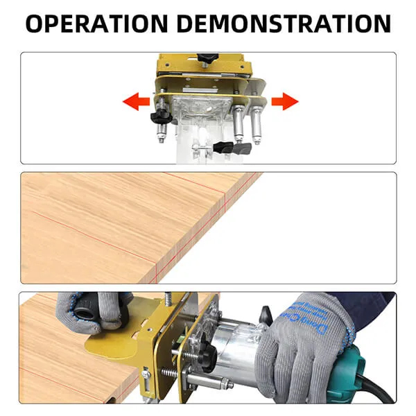 Levoite™ Router Mortising Jig (65mm Trimming Machine) Slotting Bracket Invisible Fasteners Punch Locator