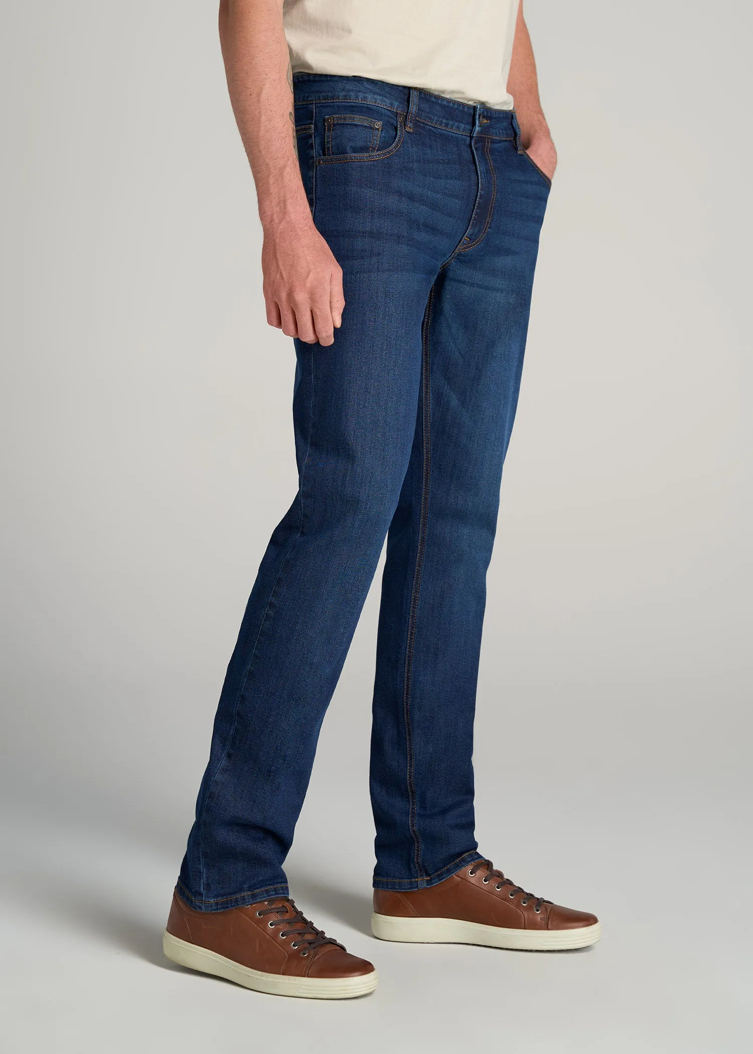 LJ&S TAPERED Jeans for Tall Men in Charger Blue