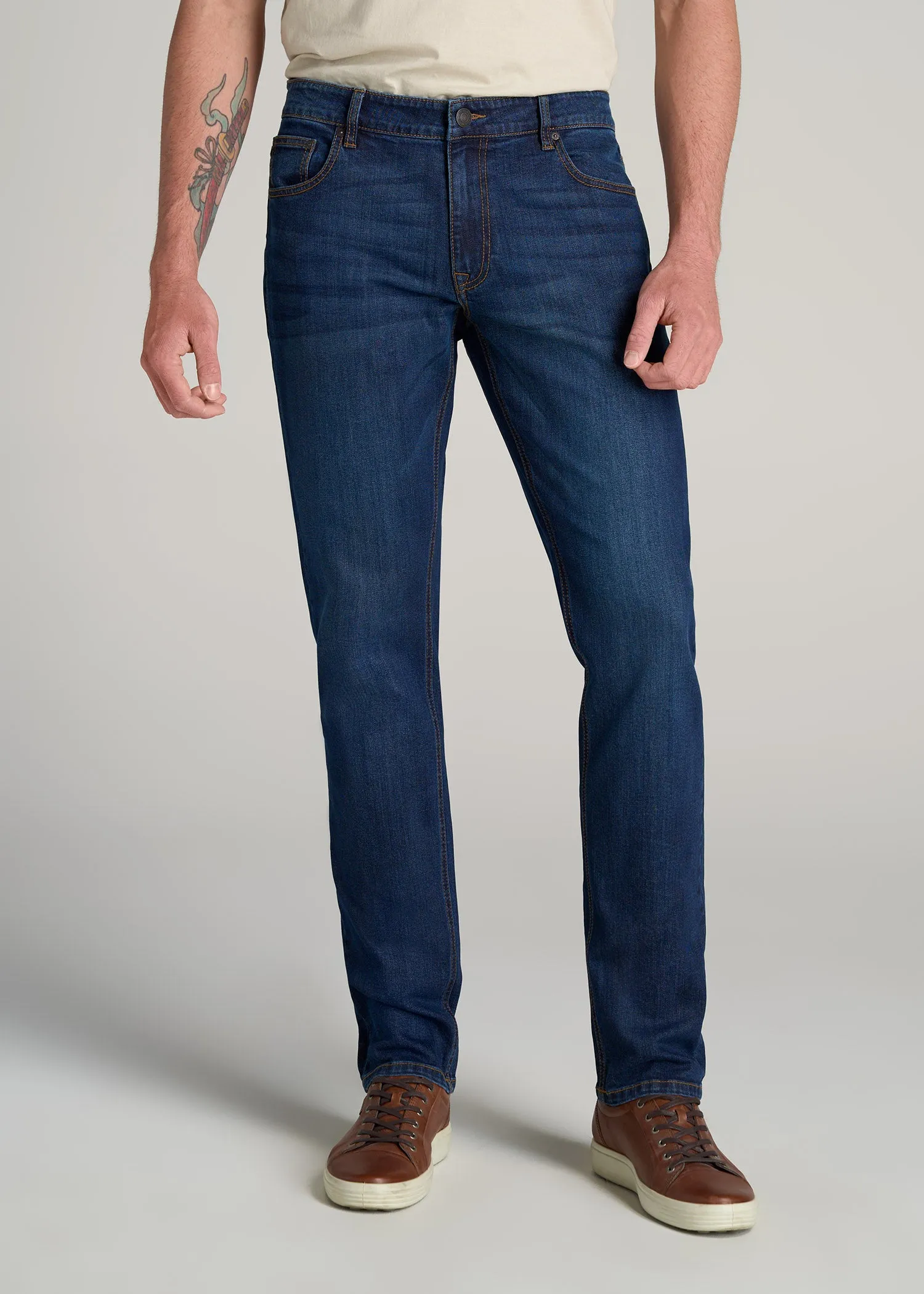 LJ&S TAPERED Jeans for Tall Men in Charger Blue