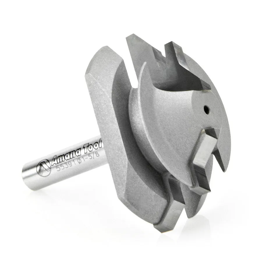 Lock Miter Router Bit | 45°x 1 5⁄8 Dia x 5⁄8 x 1⁄4" Shank | 55391 | 738685553916