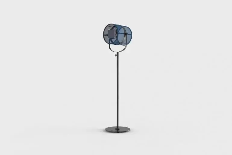 Maiori La Lampe Paris Floor Lamp with Black Frame (H 140 cm)