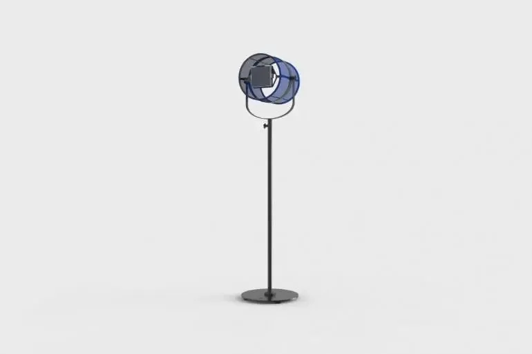 Maiori La Lampe Paris Floor Lamp with Black Frame (H 140 cm)