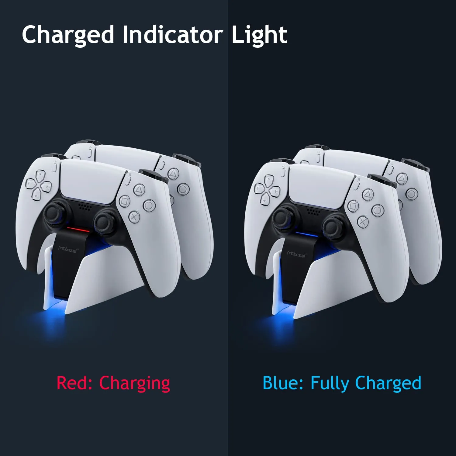 Mcbazel Tri-Protection Safety Dual Controller Charger for PS5 DualSense Controller (HC-A3705)