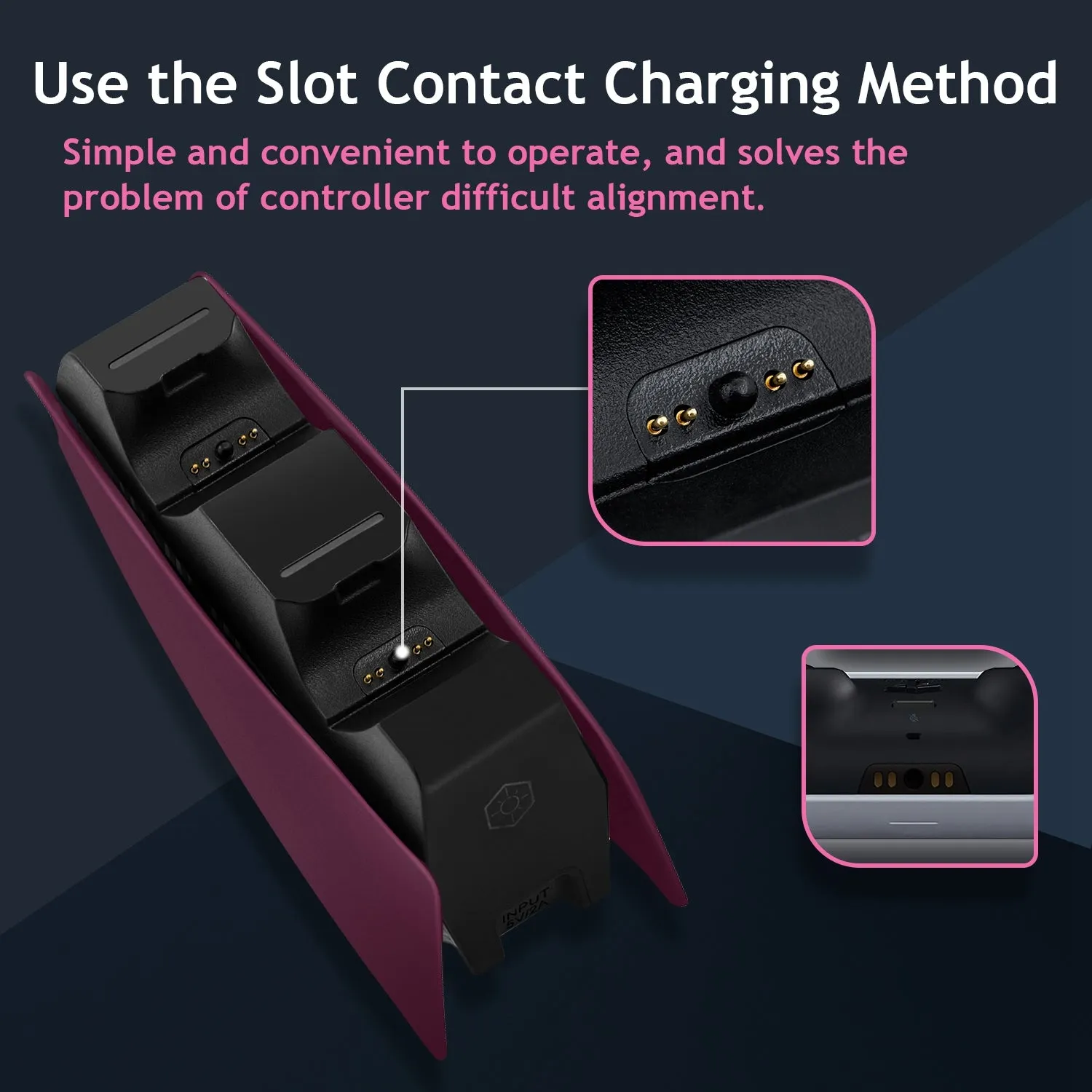 Mcbazel Tri-Protection Safety Dual Controller Charger for PS5 DualSense Controller (HC-A3705)