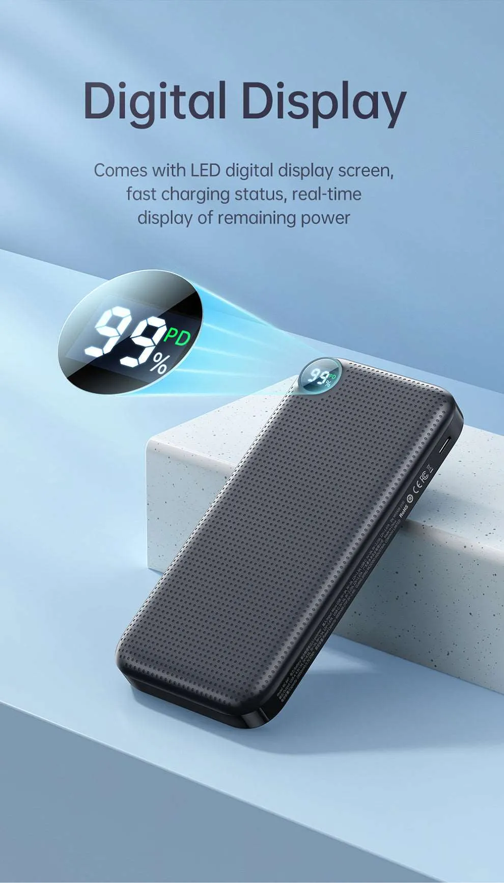 Mcdodo MC-847 | Powerbank 10000 mAh 22.5W | With Digital Display