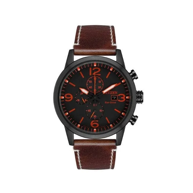 Mens Strap Sport Stainless Steel Ion Plated Watch CA0617-11E