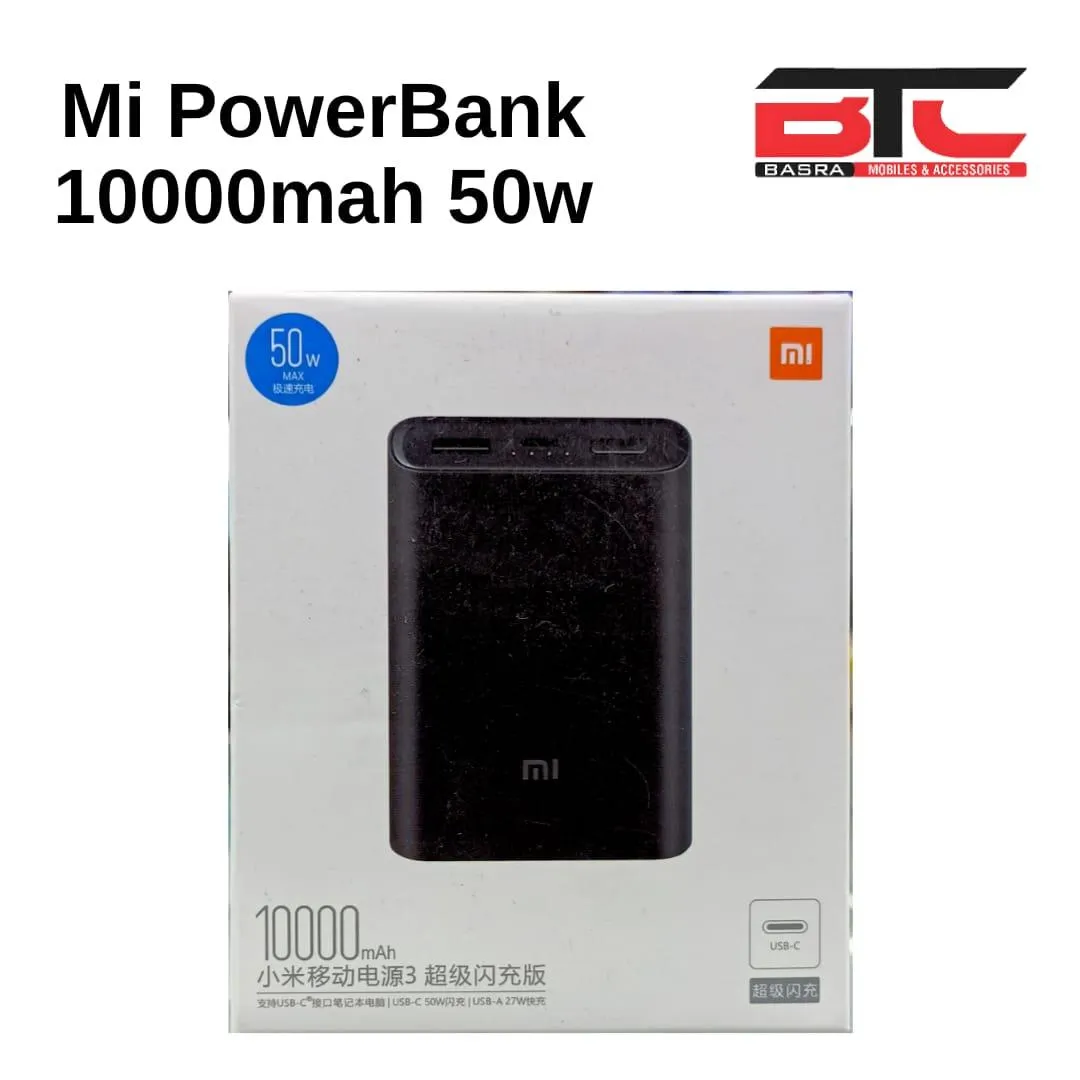 MI 10000mah POWERBANK 50W FAST CHARGING