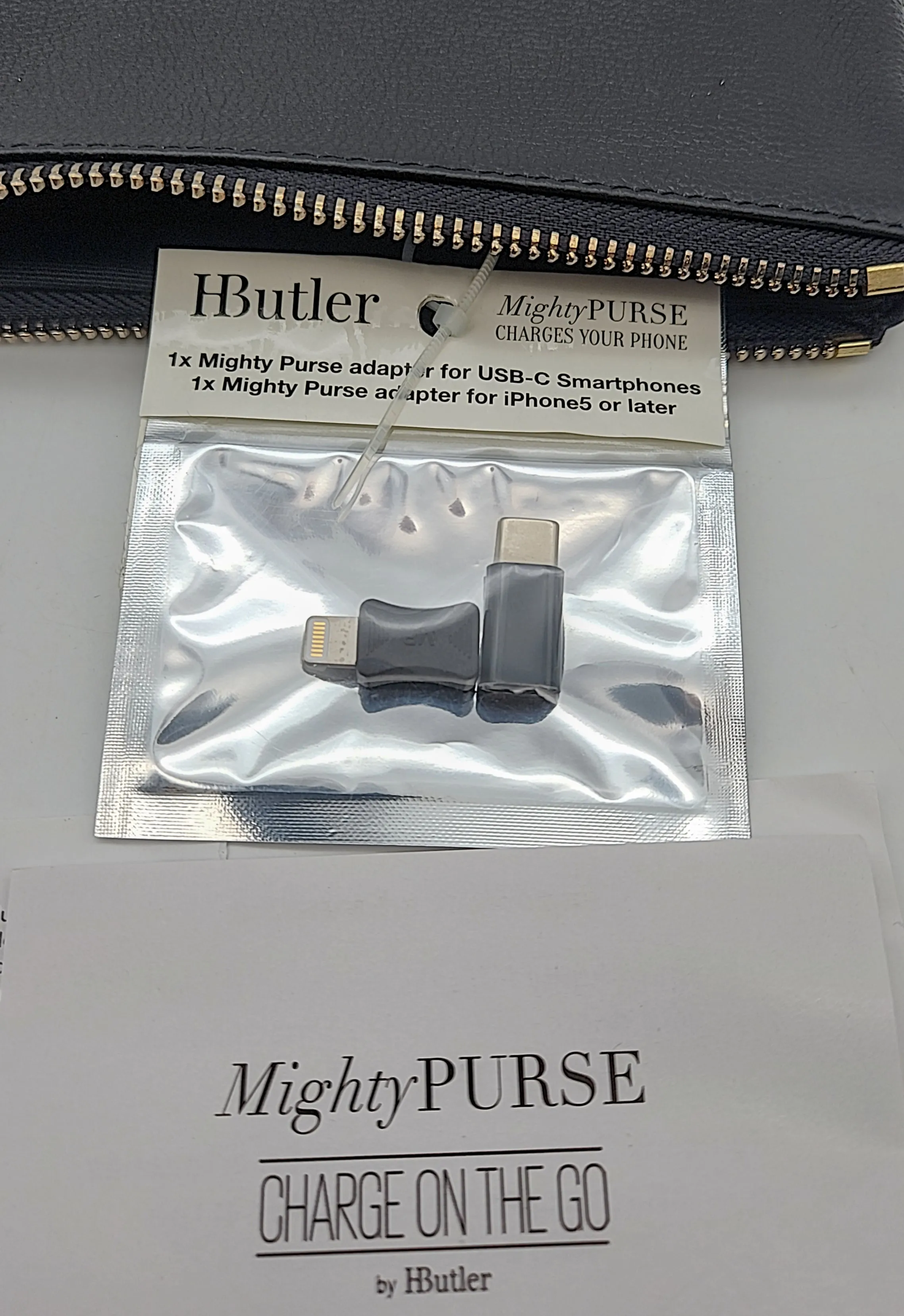 Mighty Purse Genuine Leather 4000mAh Phone Charger Purse By HButler