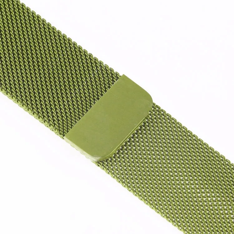 Milanese Loop Magnetic Stainless Steel Watch Band for Apple Watch Ultra 49mm&Watch Ultra 2 49mm / Series 10 46mm / 9&8&7 45mm / SE 3&SE 2&6&SE&5&4 44mm / 3&2&1 42mm(Army Green)