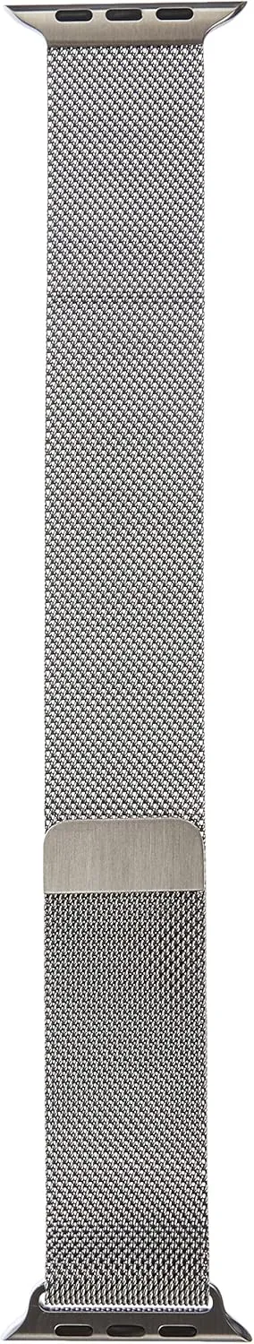 Milanese Loop – Silver Apple Watch Strap