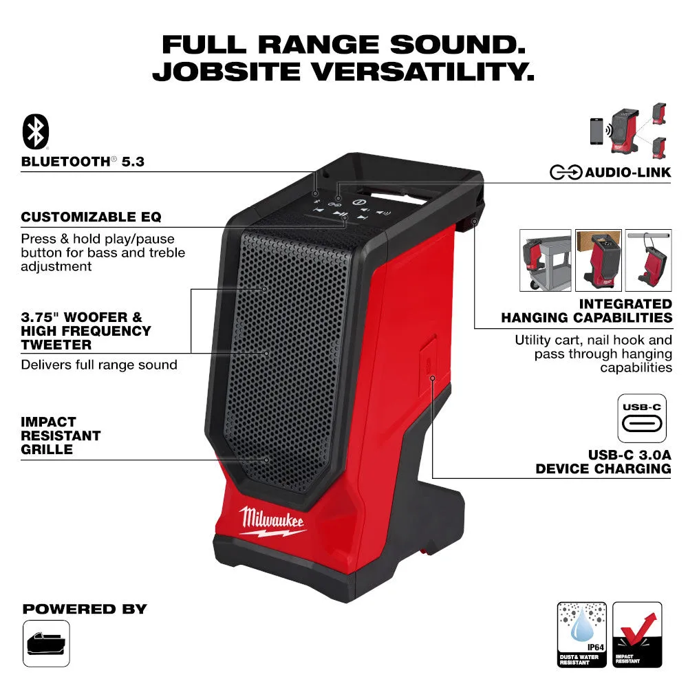 Milwaukee 2954-20 M18 Bluetooth Jobsite Speaker