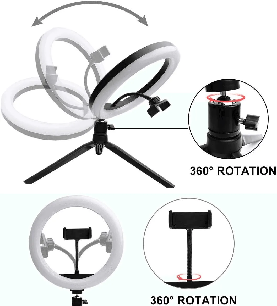 MJ-33 RGB LED Soft Ring Light With Stand-Selfie Light