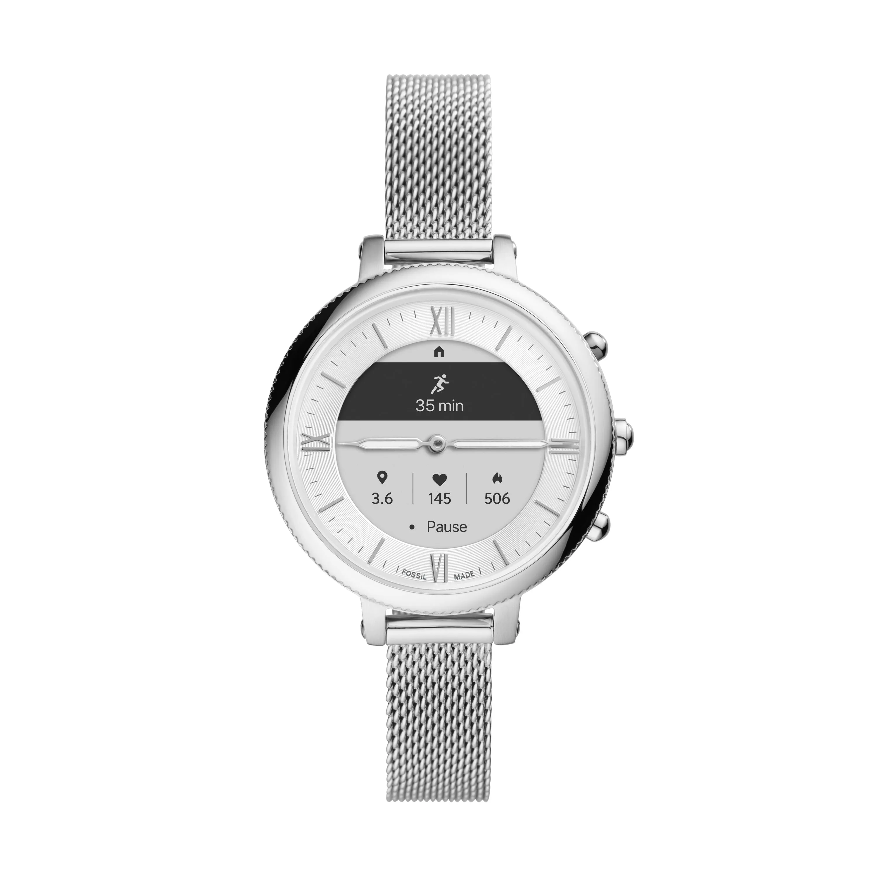 Monroe Hybrid HR Stainless Steel Smartwatch