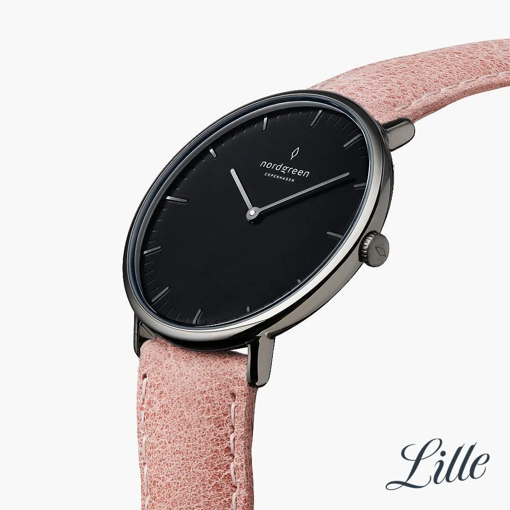 Native | Black Dial - Pink Leather