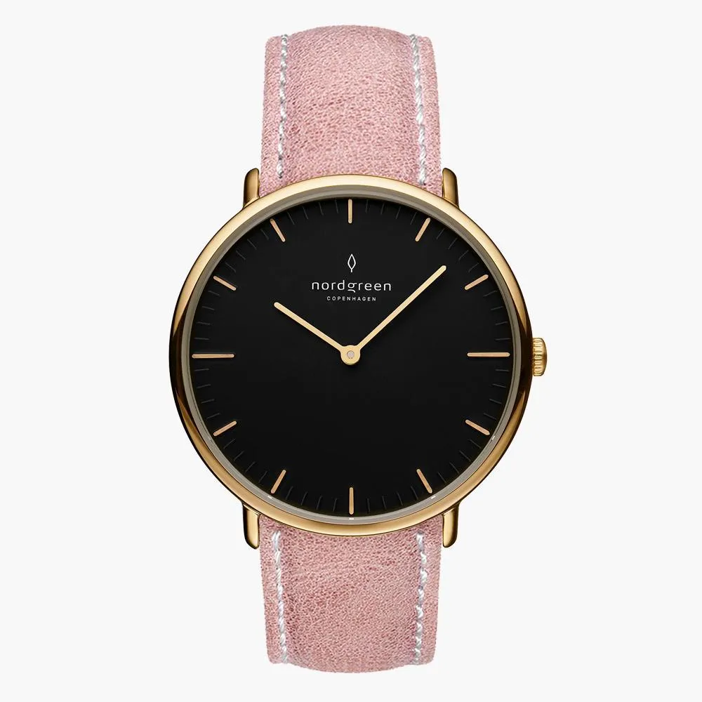 Native | Black Dial - Pink Leather