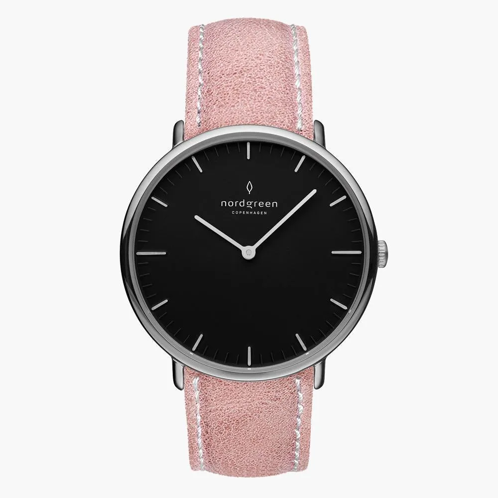 Native | Black Dial - Pink Leather