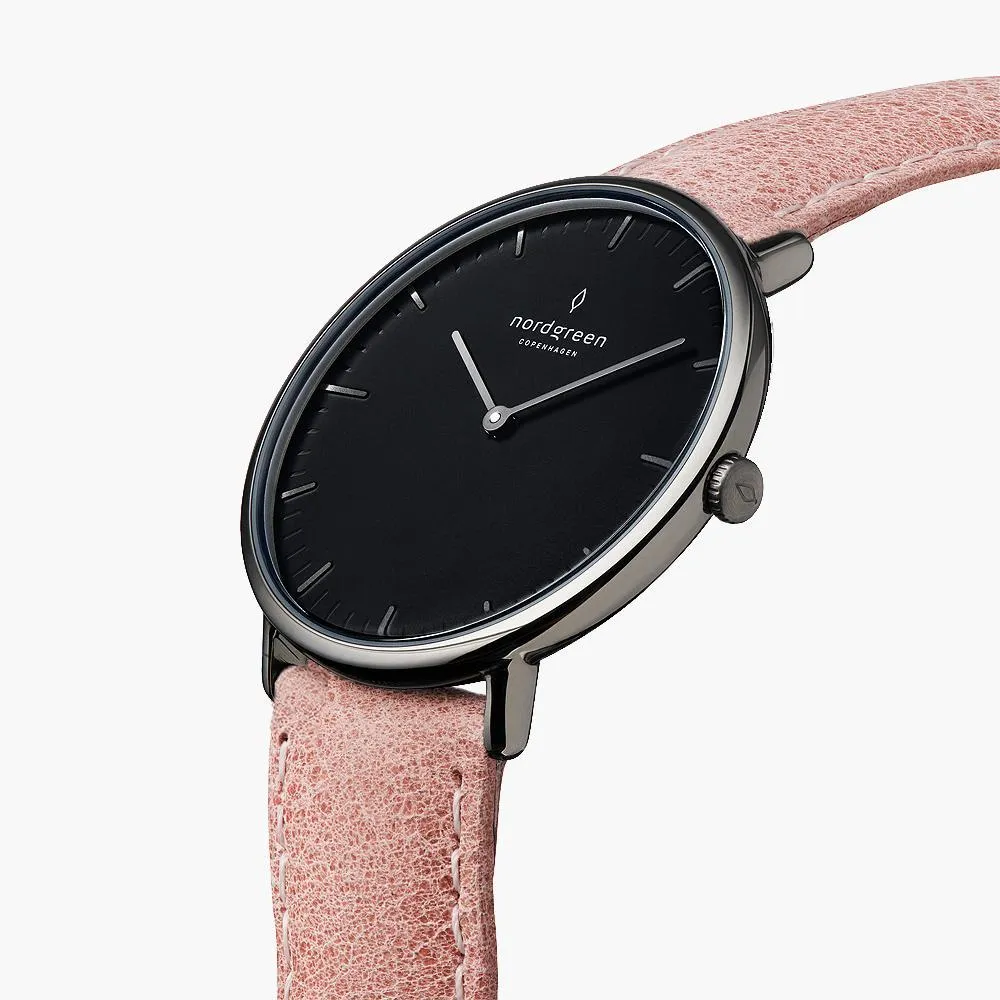 Native | Black Dial - Pink Leather