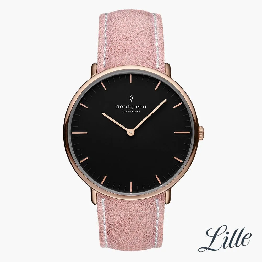 Native | Black Dial - Pink Leather