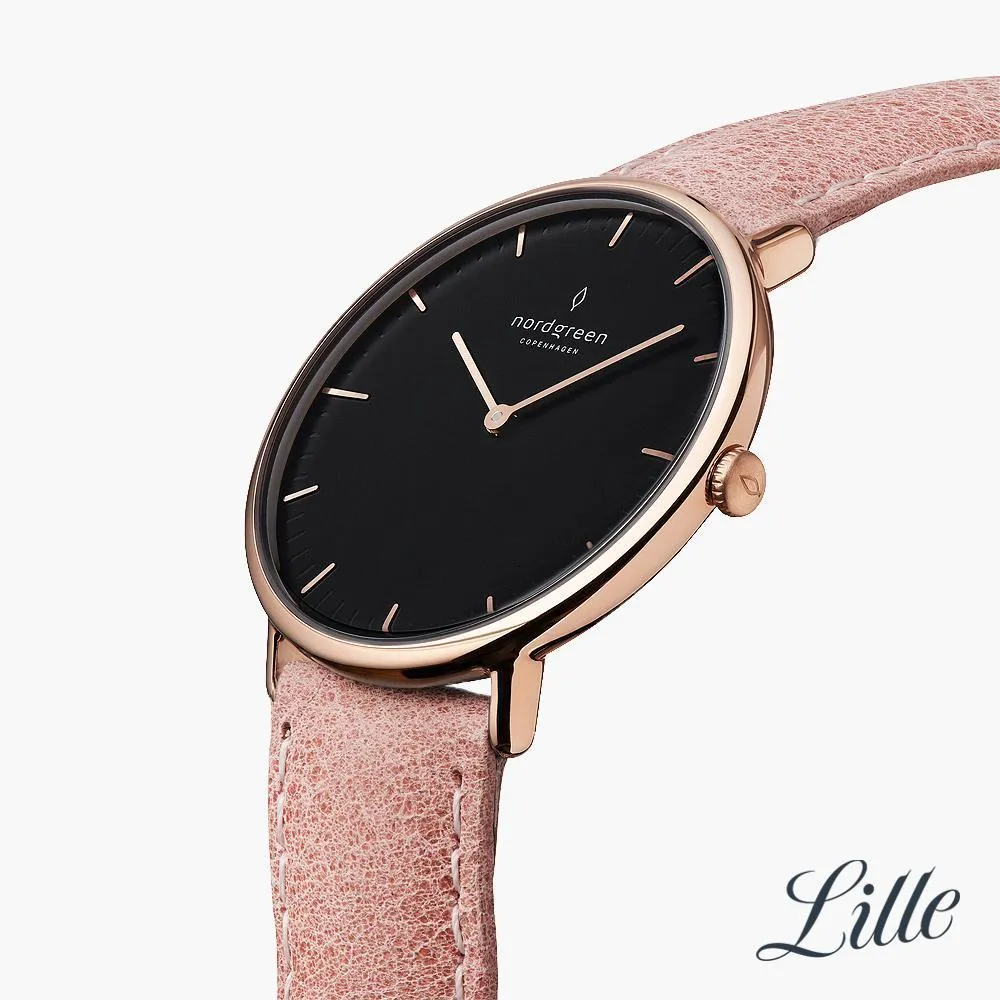 Native | Black Dial - Pink Leather