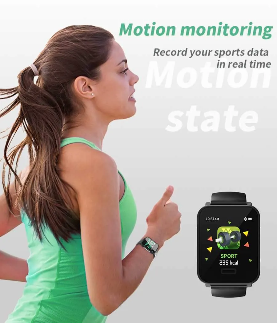 New Heart Rate Blood Pressure Smartwatch Bracelet Multi-Sport Heart Rate Monitor Smart Watch