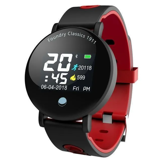 New IP68 Waterproof Bluetooth Fitness Tracker TFT Colour Screen Smartwatch For Android IOS