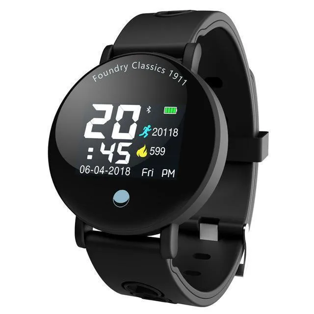 New IP68 Waterproof Bluetooth Fitness Tracker TFT Colour Screen Smartwatch For Android IOS