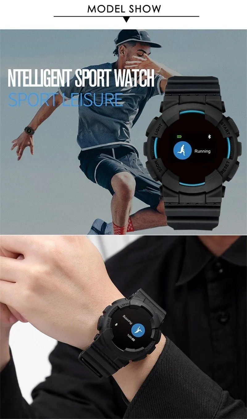 New Smart Watch IP68 Fitness Tracker Blood Pressure/Heart Rate Monitor Bluetooth Outdoor Waterproof Smartwatch