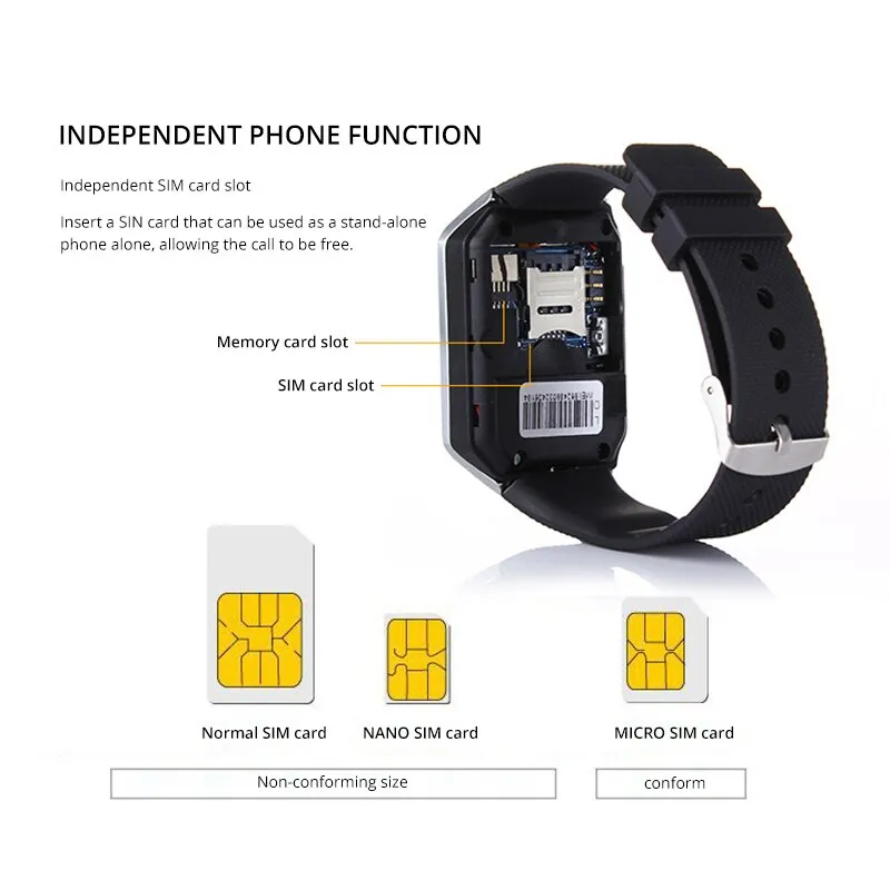 New Smartwatch Intelligent Digital Sport Gold Smart Watch Pedometer For Phone Android Wrist Watch Men Women's Watch