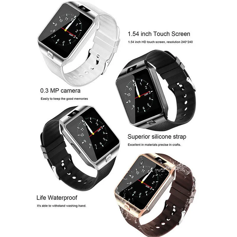 New Smartwatch Intelligent Digital Sport Gold Smart Watch Pedometer For Phone Android Wrist Watch Men Women's Watch