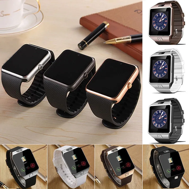 New Smartwatch Intelligent Digital Sport Gold Smart Watch Pedometer For Phone Android Wrist Watch Men Women's Watch