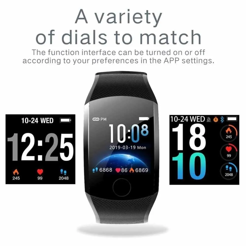 New Waterproof Fitness Bracelet Activity Tracker Digital Wrist Smartwatch For iPhone Samsung Xiaomi