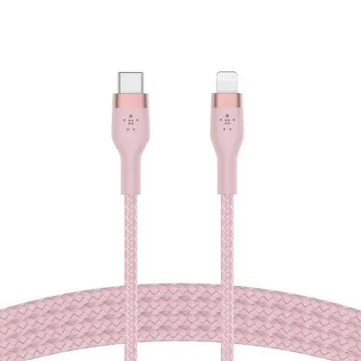 Open Box - Belkin 6.6' BoostCharge Pro Flex USB-C Connector Cable   Strap Pink