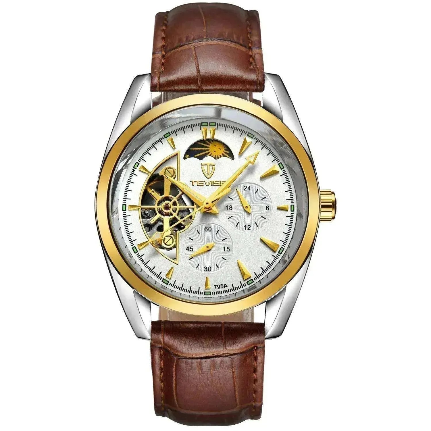 P Katwis Tourbillon watches: Men's starburst waterproof automatic mechanical.