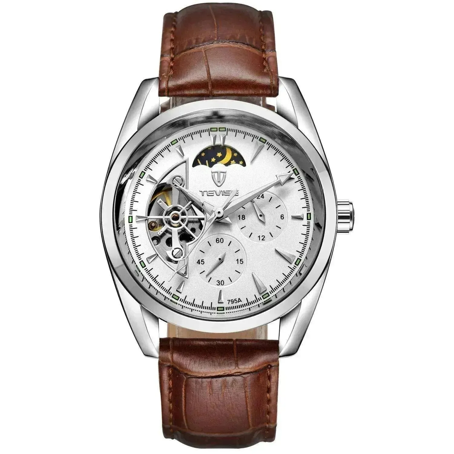 P Katwis Tourbillon watches: Men's starburst waterproof automatic mechanical.