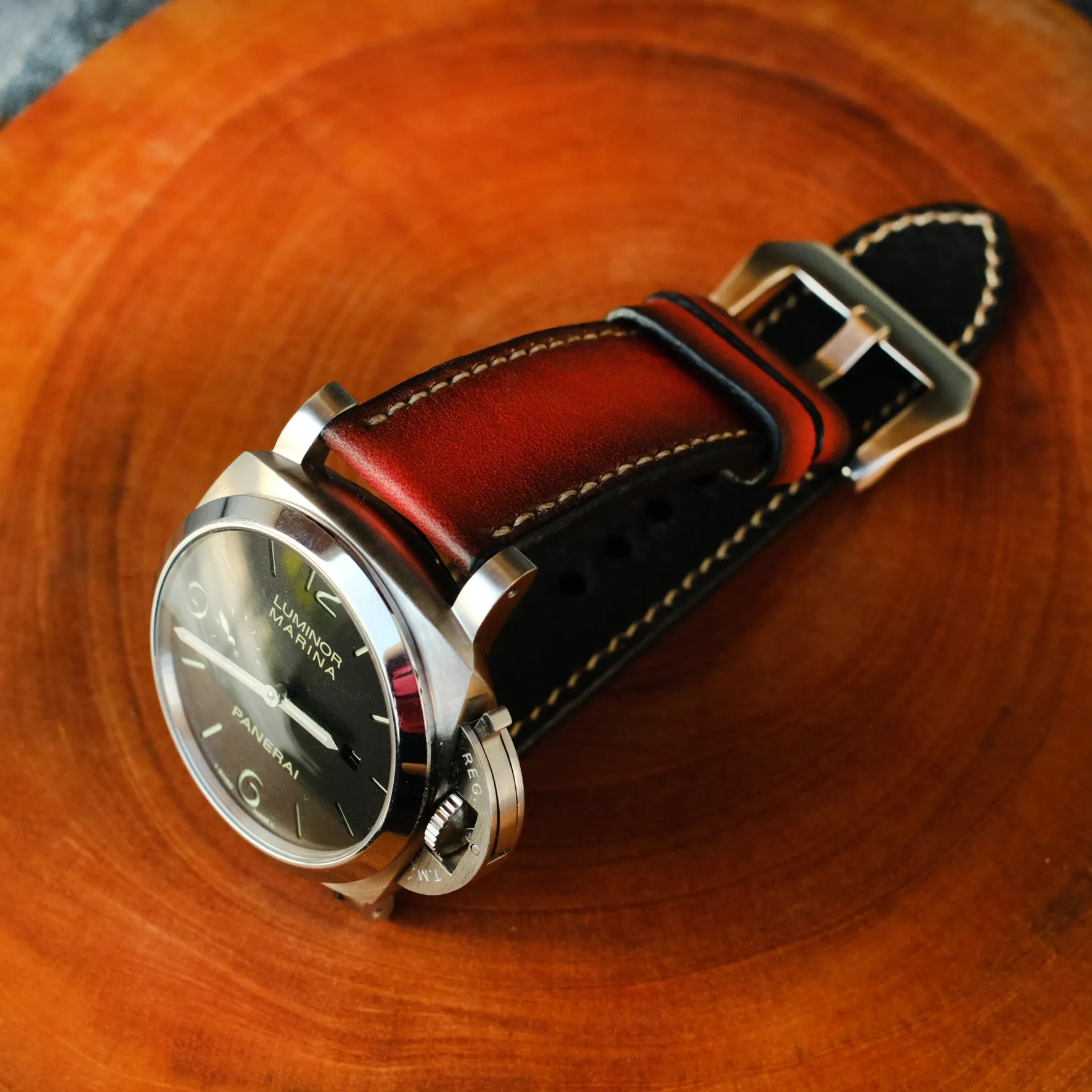 Panerai strap Panerai watch band For Officine Panerai Luminor Marina Radiomir PAM 22mm 24mm 26mm Band Handmade Leather Straps