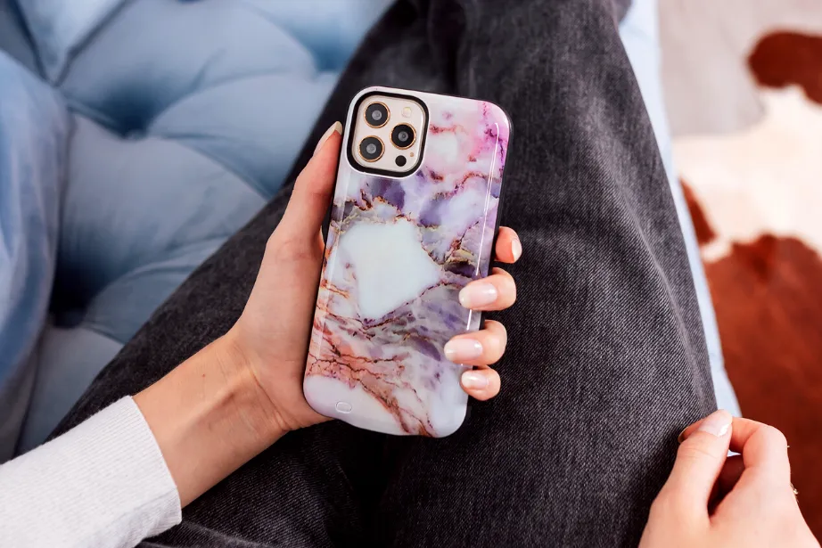 Pastel Canyon Marble Battery Case