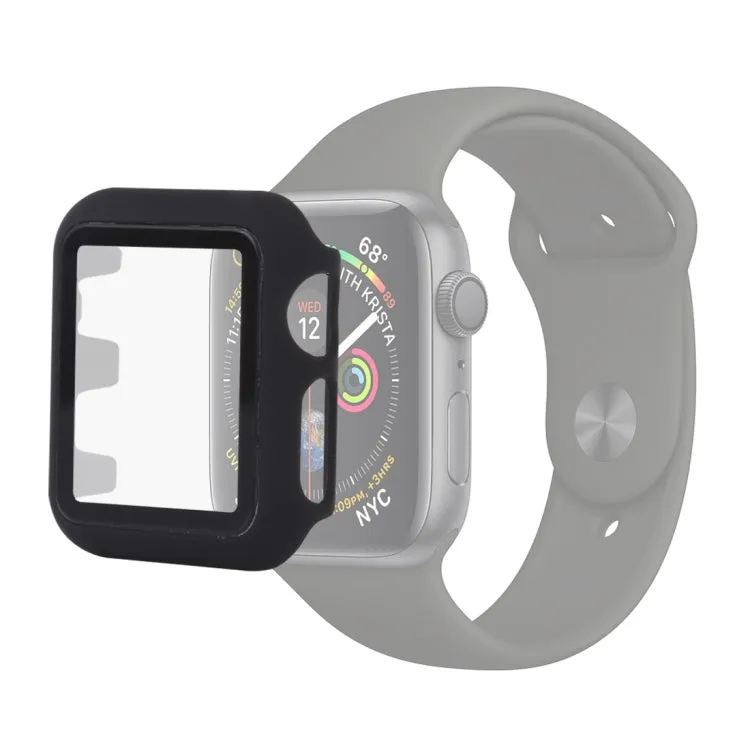 PC   Glass Protective Case for Apple Watch Series 5 & 4 40mm(Black)