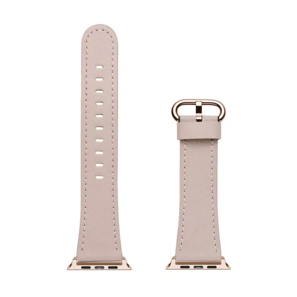 Pink Genuine Leather Apple Watch Band 粉色真皮Apple 錶帶