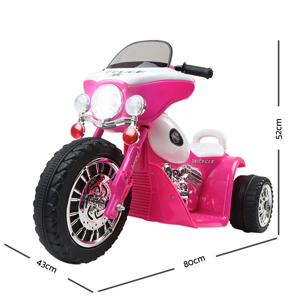 Pink Kids Ride On Motorbike Motorcycle Toys Motorised Tri Cycle Bike