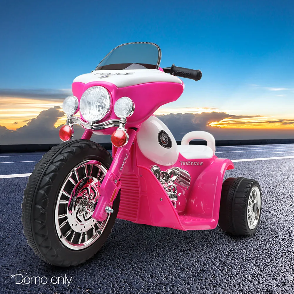 Pink Kids Ride On Motorbike Motorcycle Toys Motorised Tri Cycle Bike