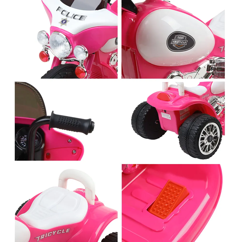 Pink Kids Ride On Motorbike Motorcycle Toys Motorised Tri Cycle Bike