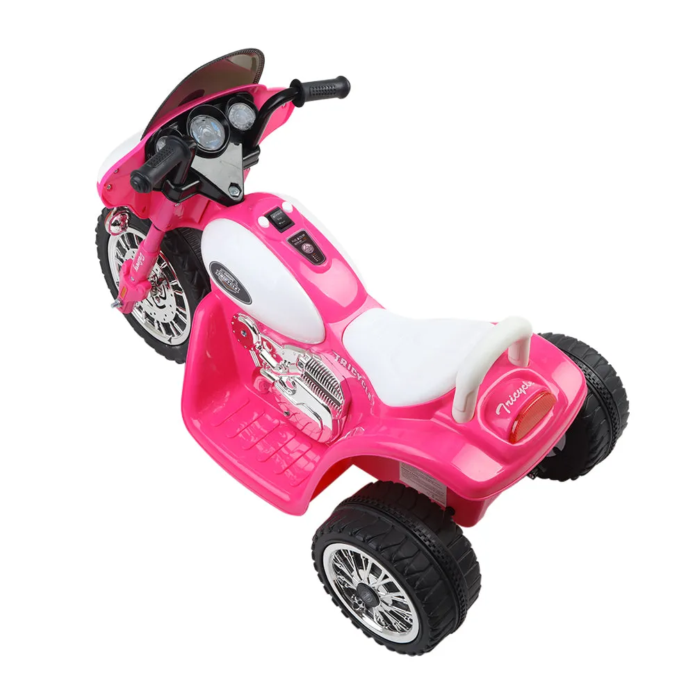 Pink Kids Ride On Motorbike Motorcycle Toys Motorised Tri Cycle Bike