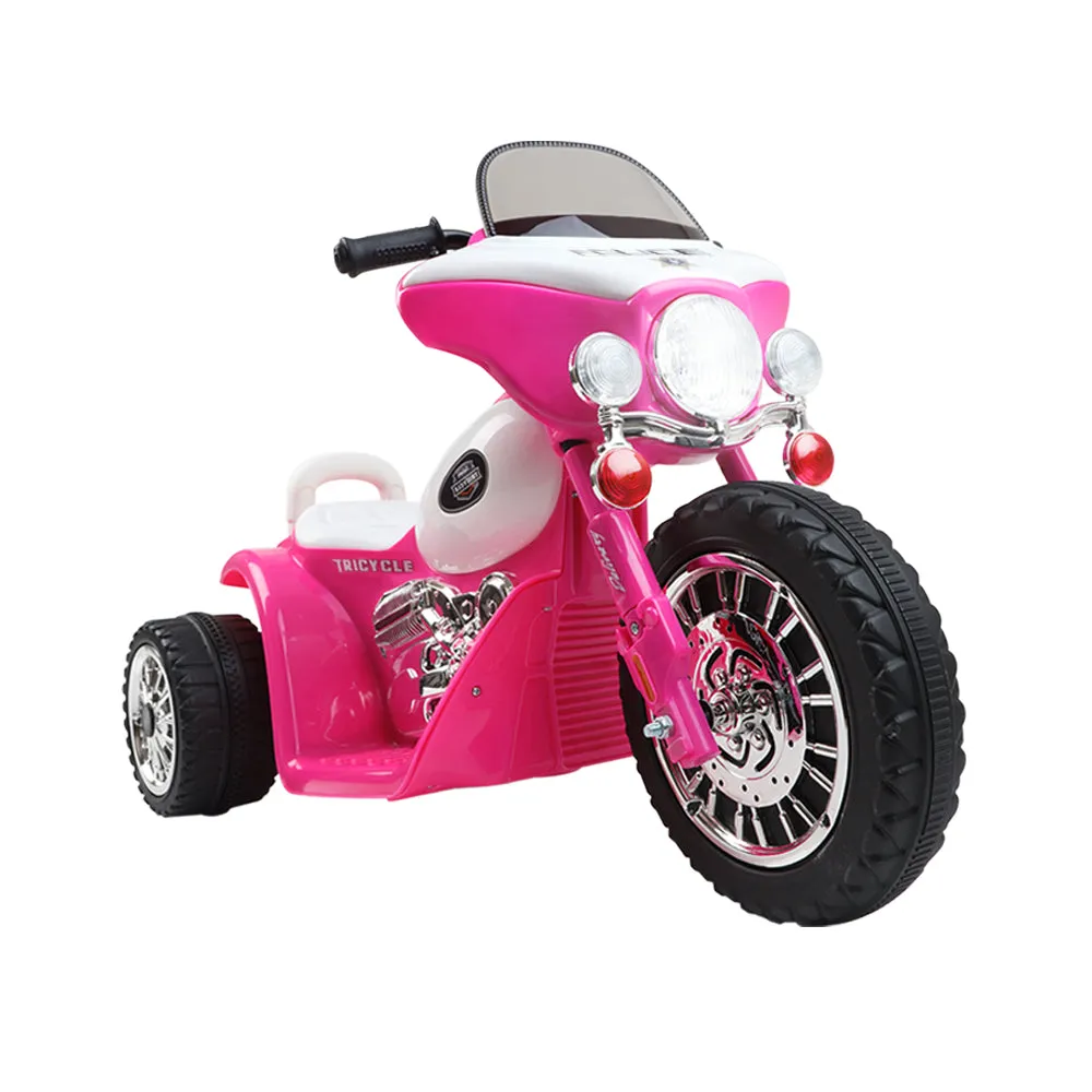 Pink Kids Ride On Motorbike Motorcycle Toys Motorised Tri Cycle Bike