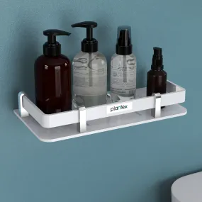 Plantex Acrylic Bathroom Organizer/Shelf For Bathroom/Kitchen/Wall -Bathroom Accessories (9X5 Inches-White)