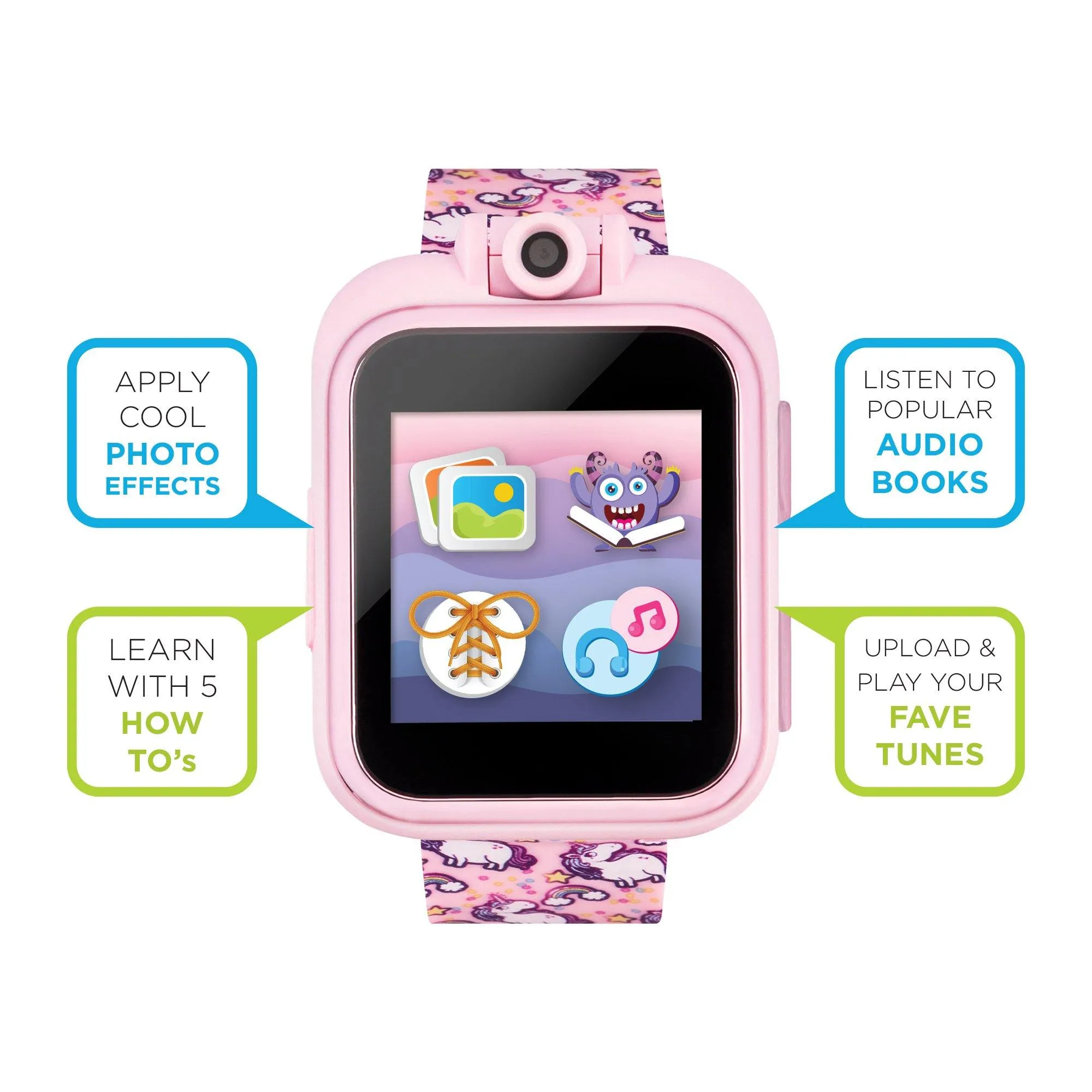 PlayZoom 2 Kids Smartwatch: Pink Unicorn Print