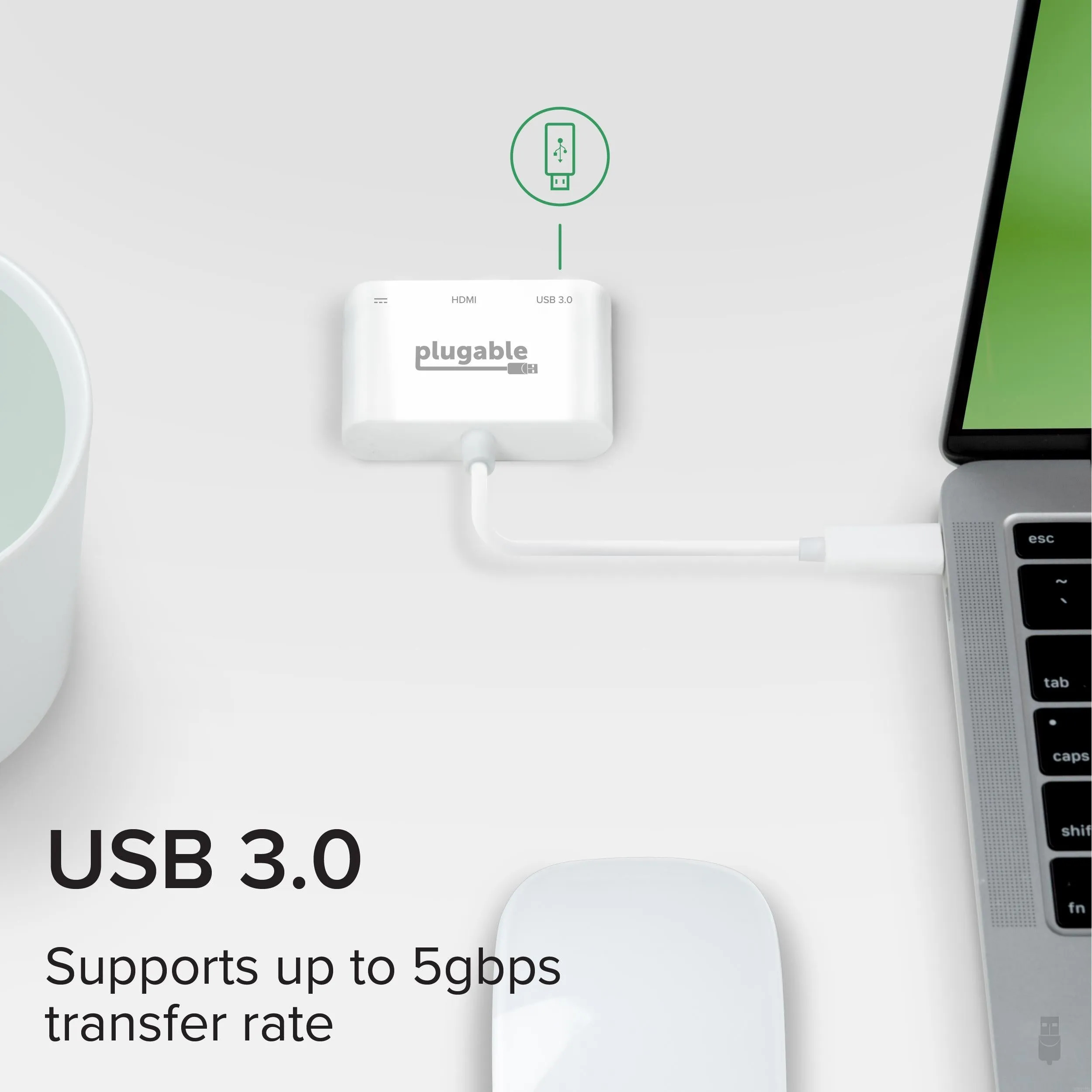 Plugable USB-C Multiport Adapter (USBC-MD101)