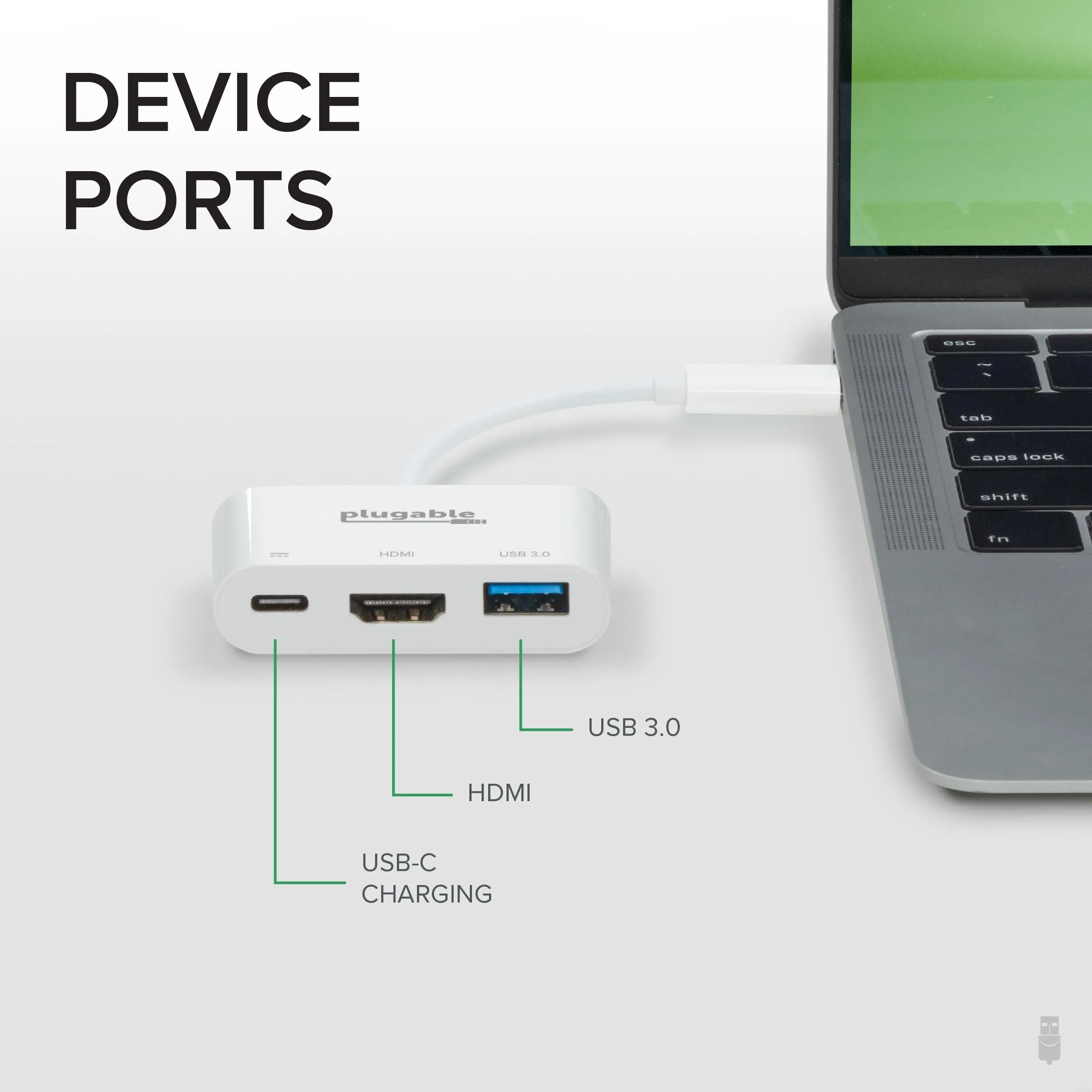 Plugable USB-C Multiport Adapter (USBC-MD101)